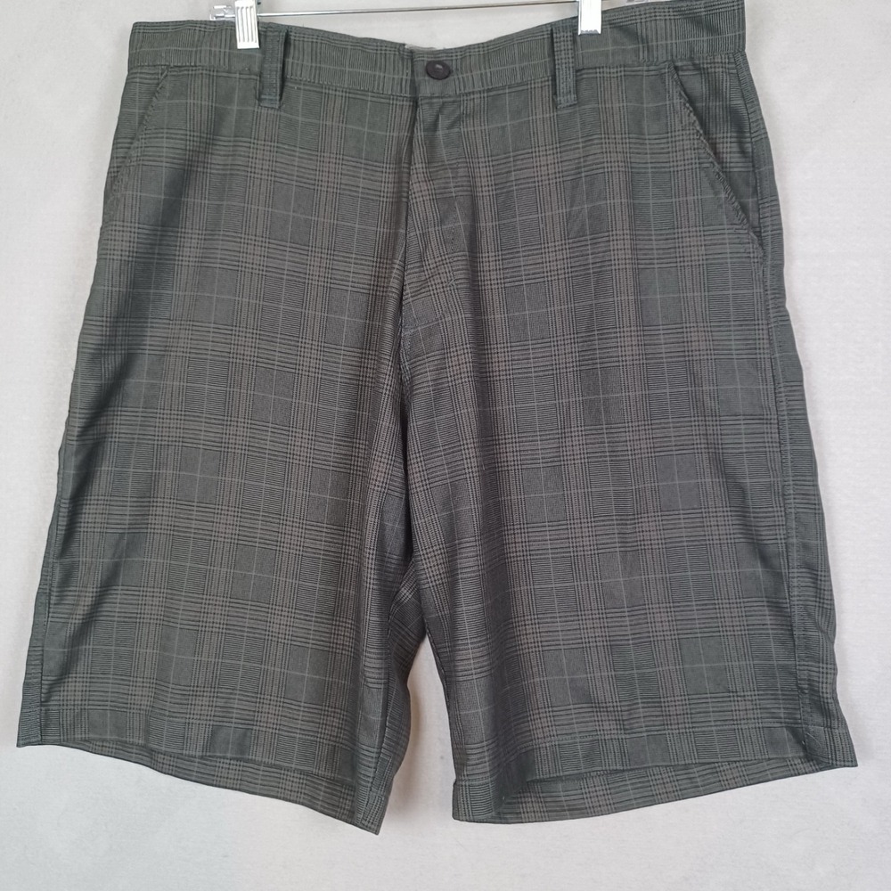 Billabong Shorts Mens 38 Plaid Flat Front Casual Walking Boardshorts